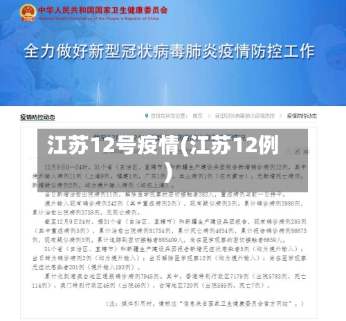 江苏12号疫情(江苏12例)-第2张图片