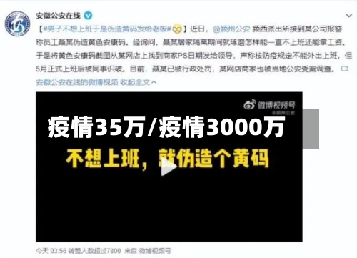 疫情35万/疫情3000万