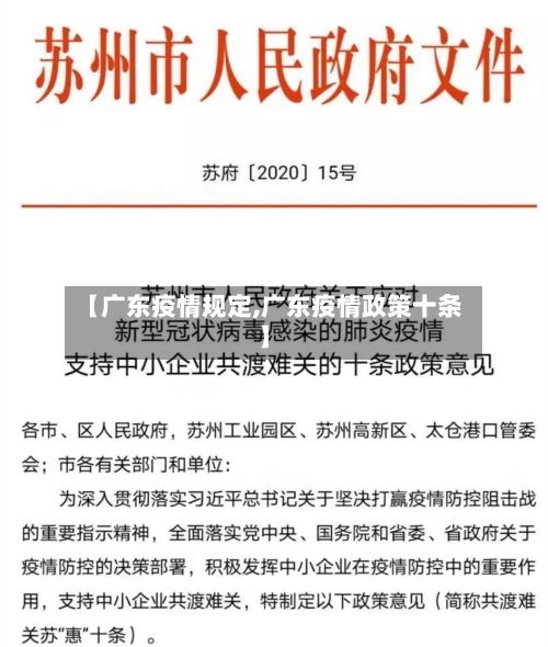 【广东疫情规定,广东疫情政策十条】-第3张图片