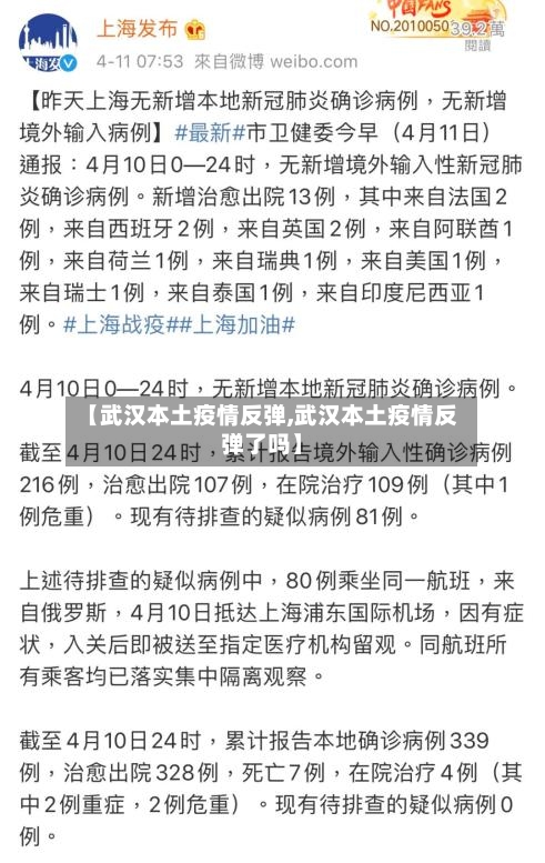 【武汉本土疫情反弹,武汉本土疫情反弹了吗】