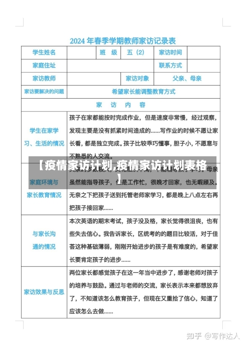 【疫情家访计划,疫情家访计划表格】-第3张图片