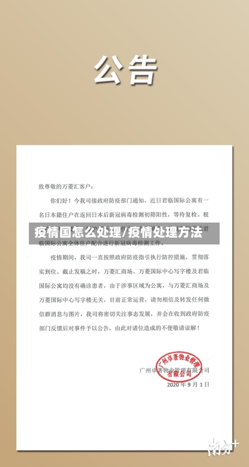 疫情国怎么处理/疫情处理方法