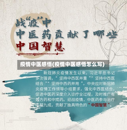 疫情中医感悟(疫情中医感悟怎么写)