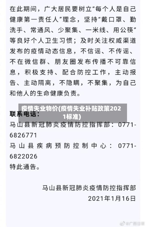 疫情失业物价(疫情失业补贴政策2021标准)-第2张图片