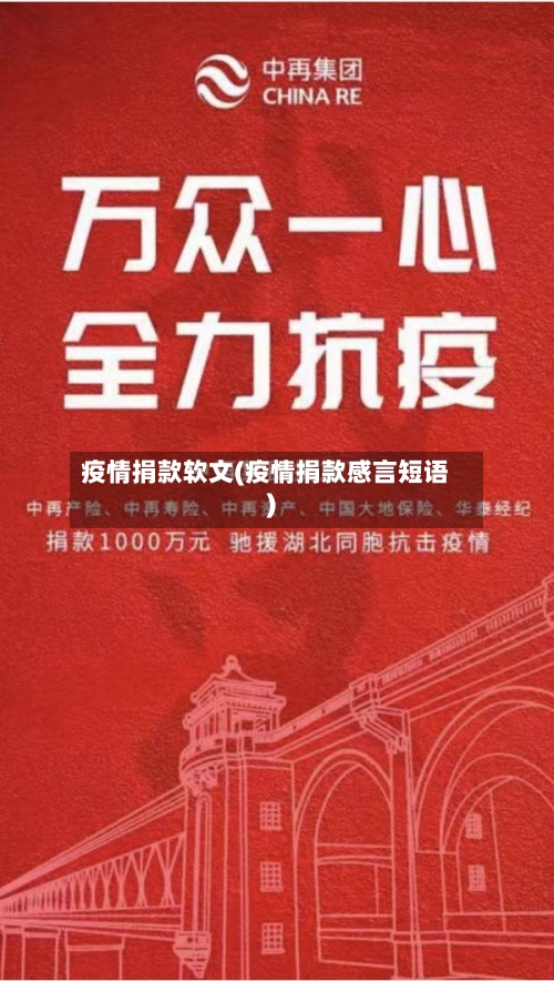 疫情捐款软文(疫情捐款感言短语)