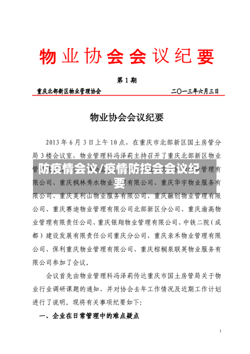 防疫情会议/疫情防控会会议纪要-第2张图片
