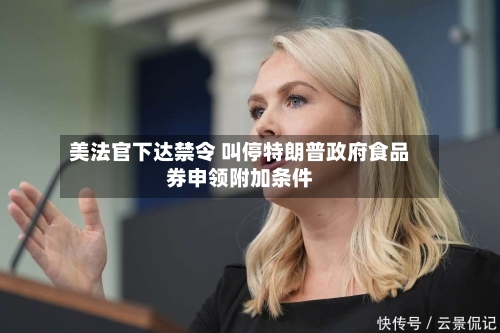 美法官下达禁令 叫停特朗普政府食品券申领附加条件-第3张图片